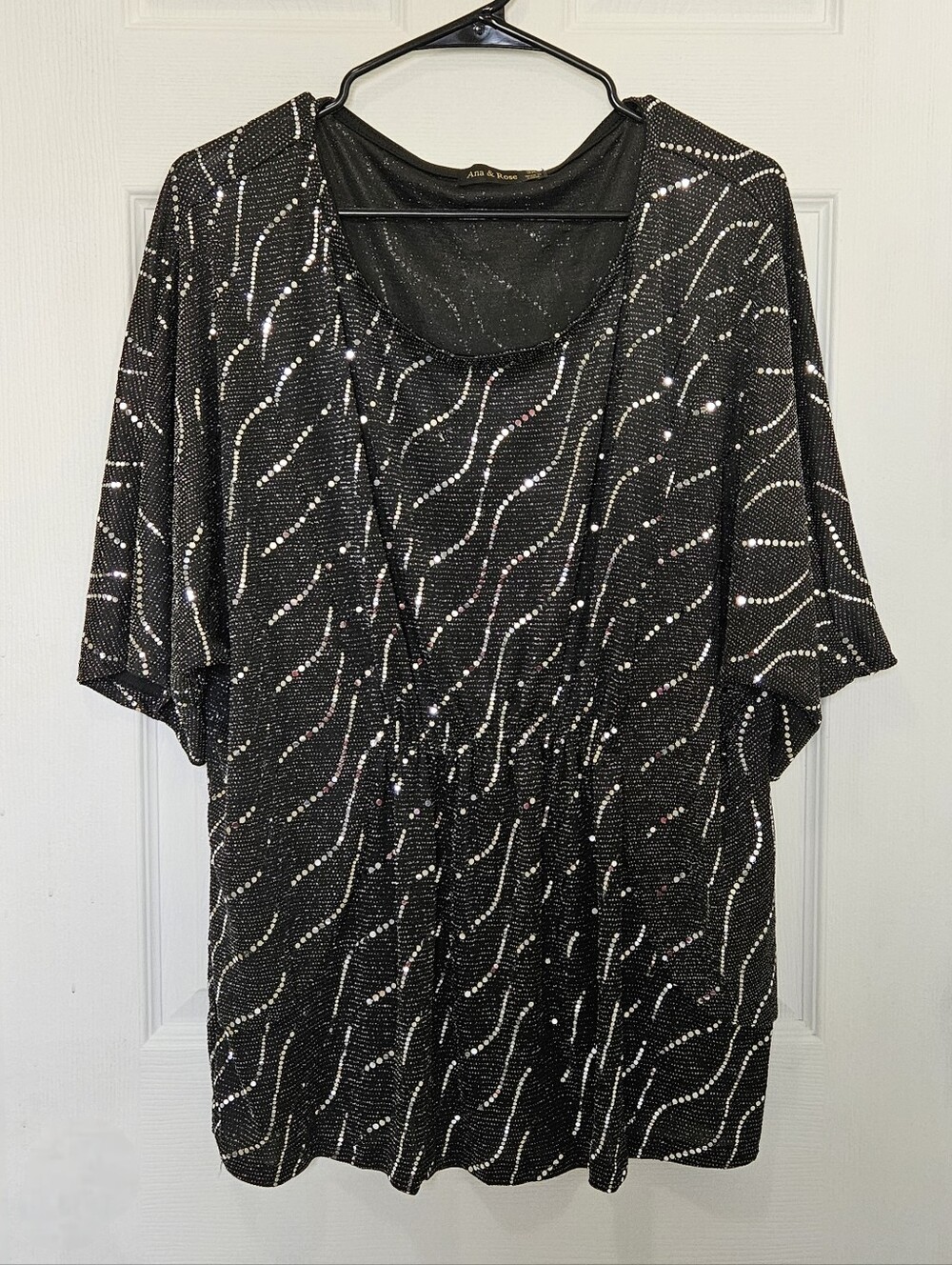 Ana & Rose Black Knit Top - 3X